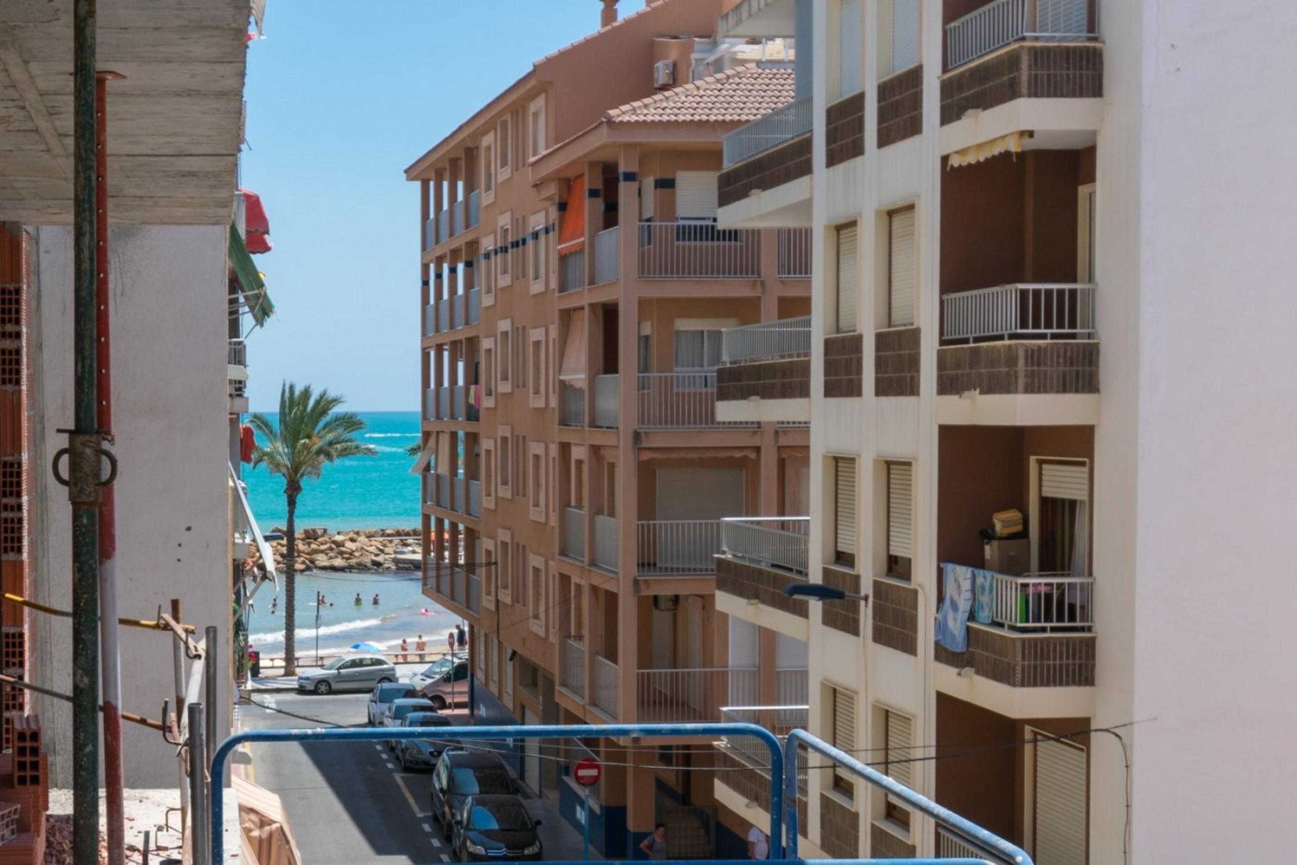 Appartement avec vue sur la mer sur la plage