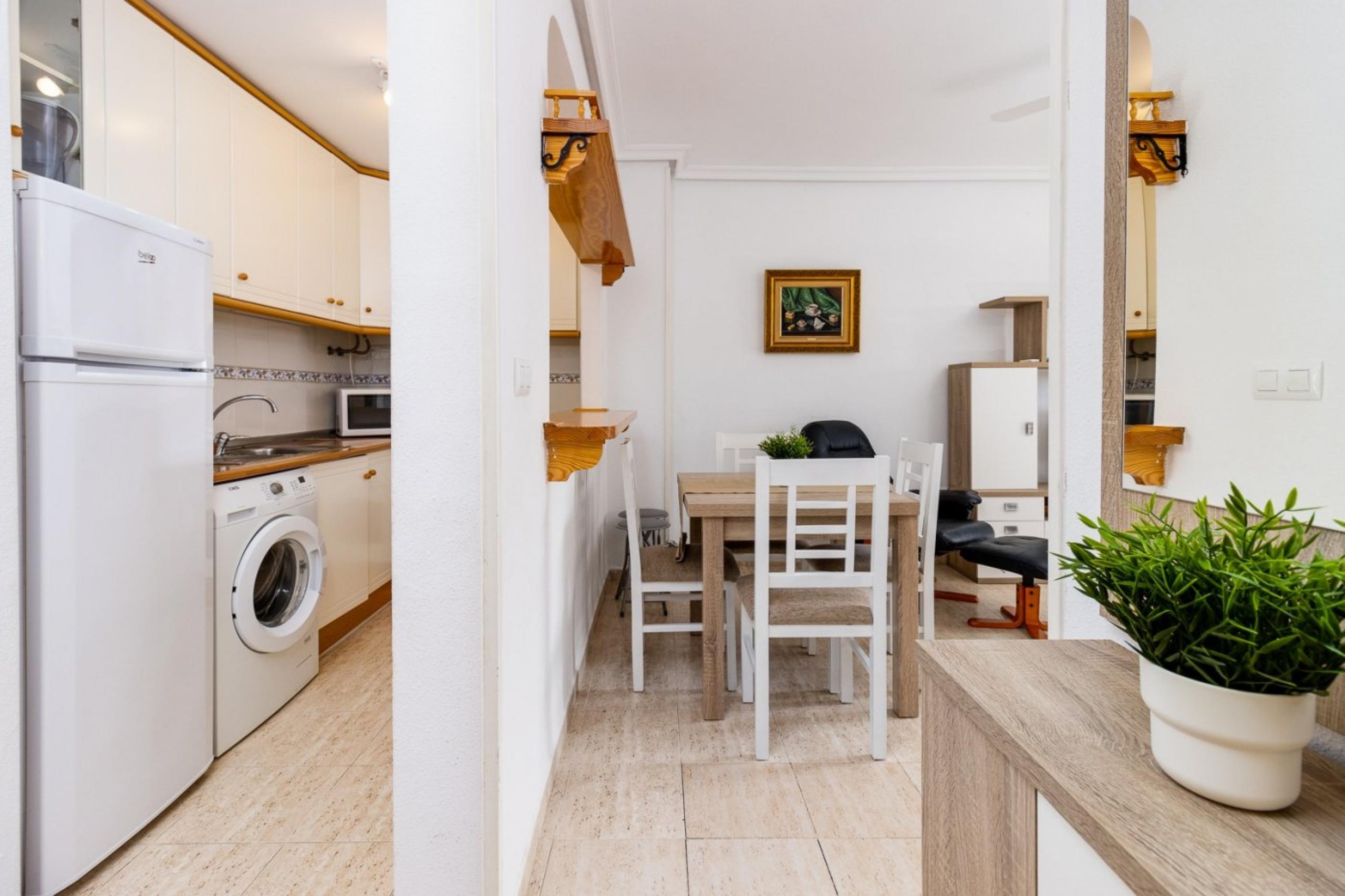 Appartement de luxe 1 chambre + garage. Résidentiel sur la première ligne de la plage de La Mata