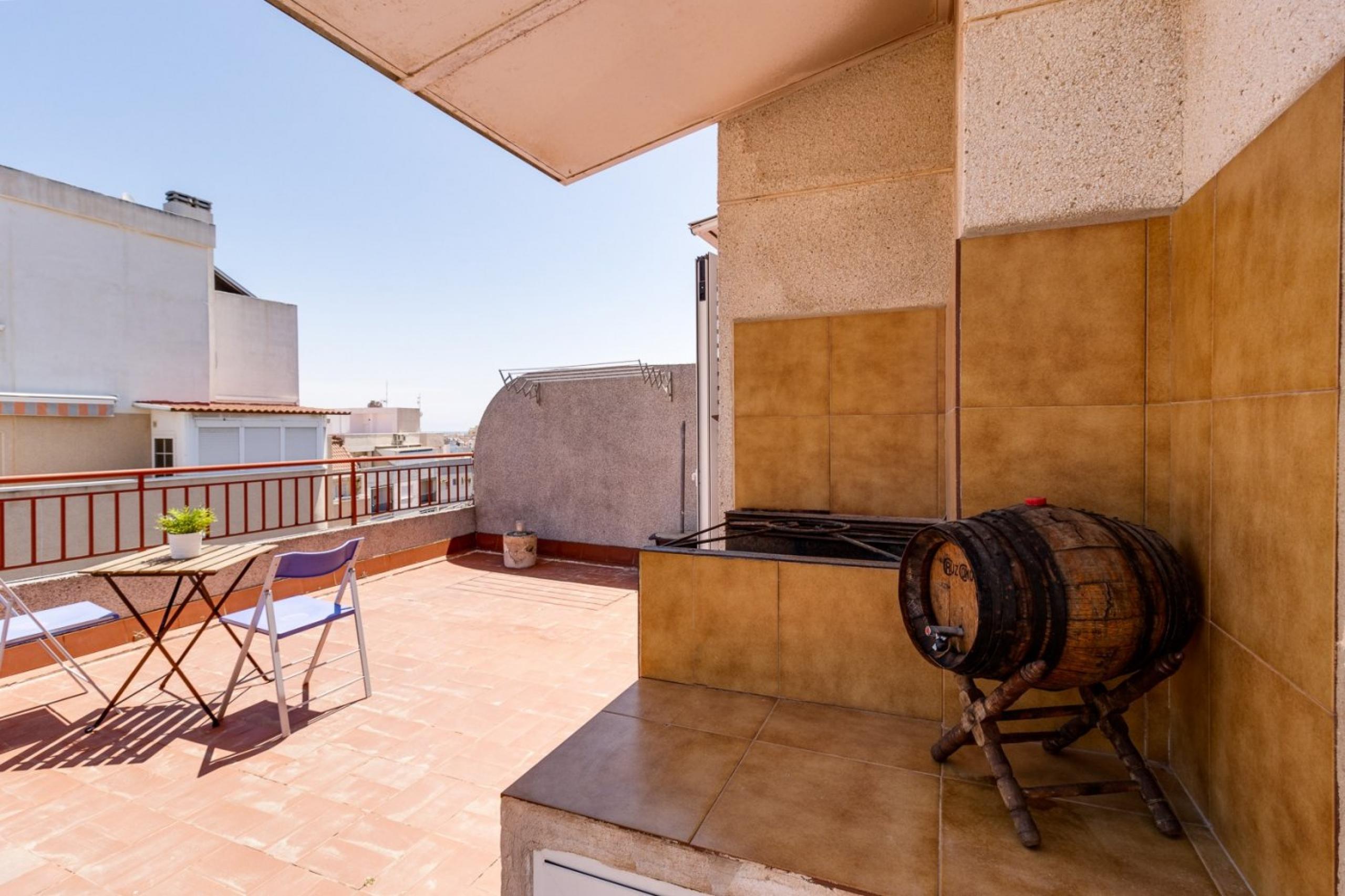 Une terrasse à vivre et une vue à la semelle