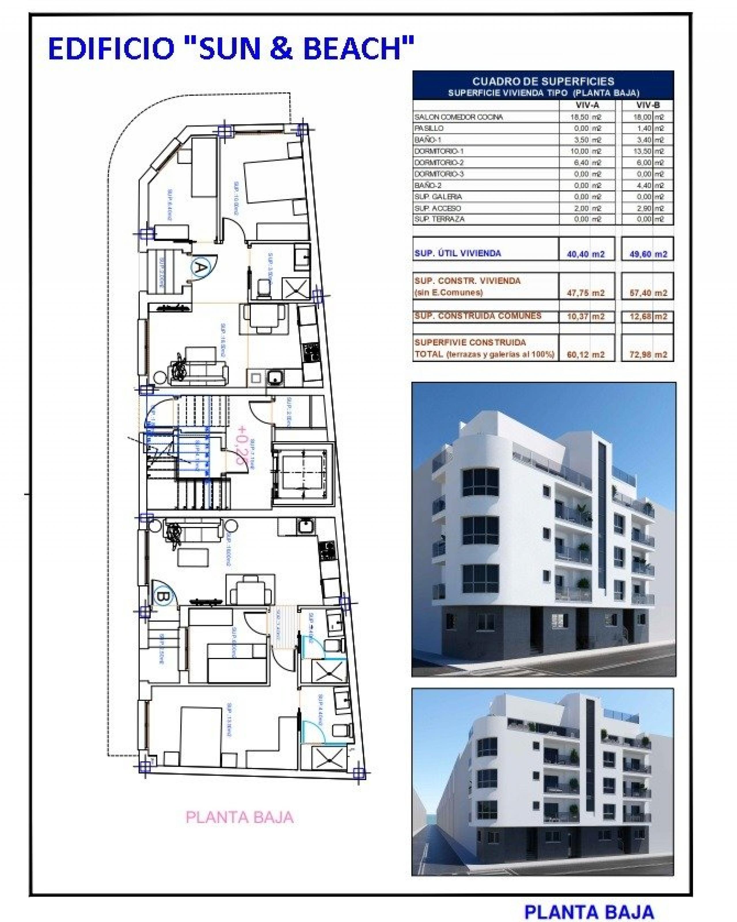 "Intercosta-Sun [amp;] plage" 2 chambres à coucher à 200 mètres de la plage