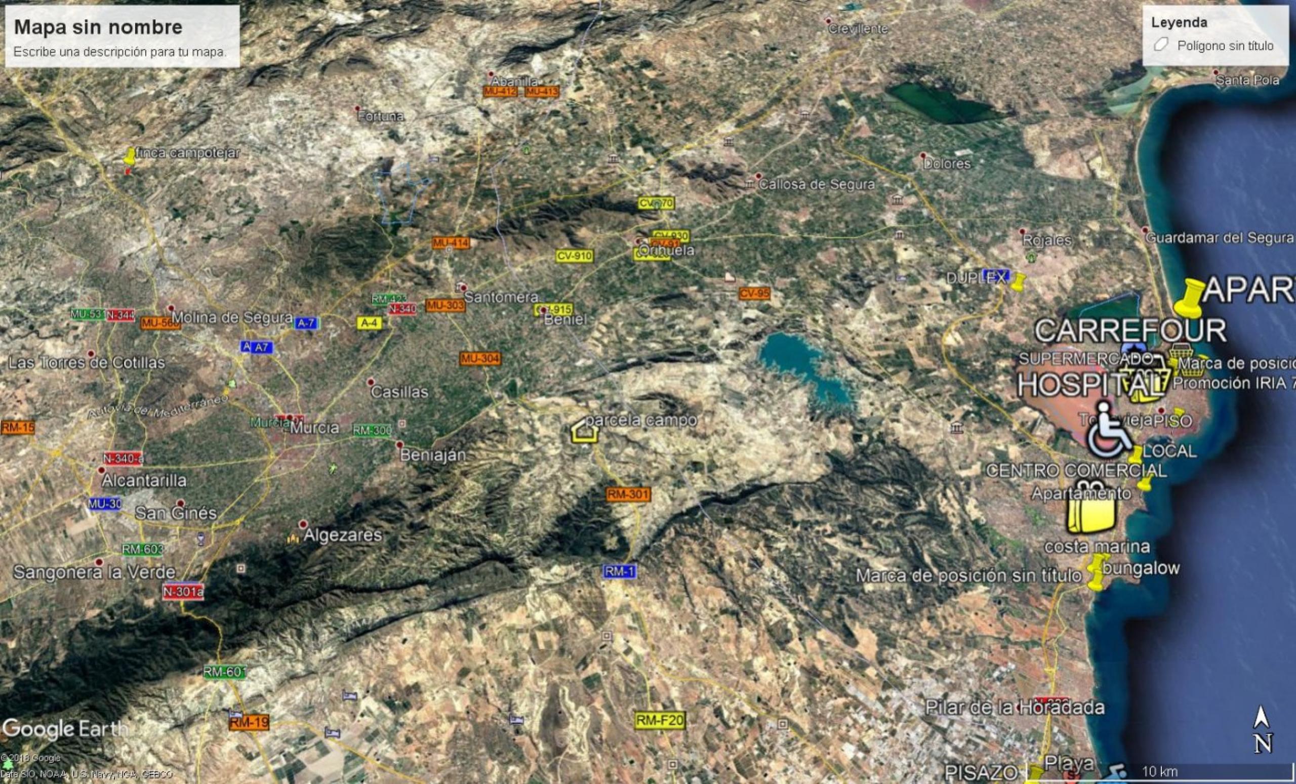 Terrain à Sucina de 3300 m2 préparé pour construire des maisons