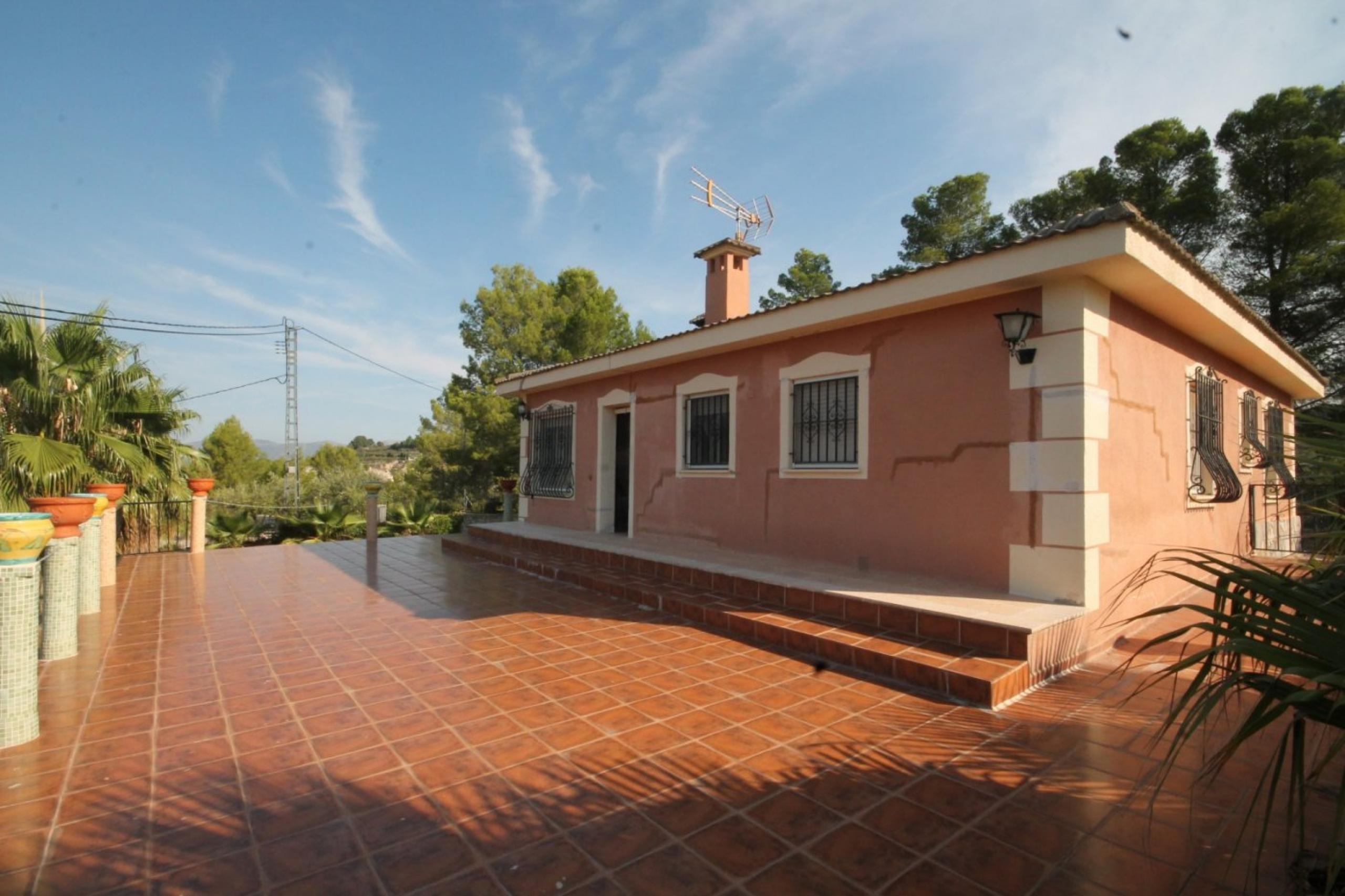 Finca avec maison et vue sur la montagne